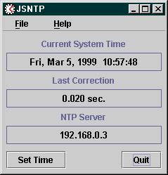 JSNTP Screenshot